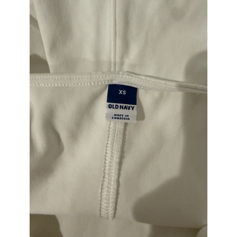 Old Navy Dress Womens XS White Sheath Mini Square Neck Pockets Jersey Casual - Picture 7 of 10
